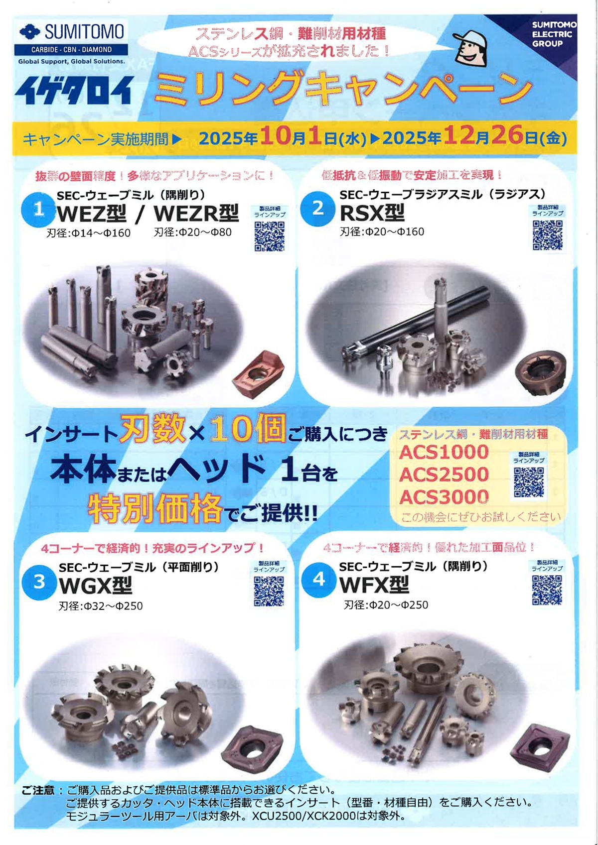 ミリングキャンペーン